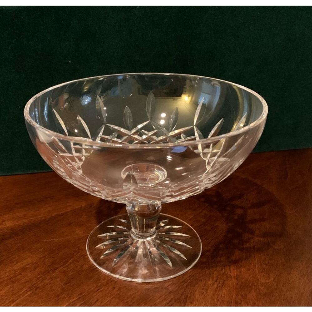 Waterford Compote Footed Bowl.  Vintage—Old Gothic Mark Ireland.  Like New